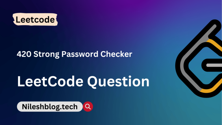 leetcode 420. strong password checker