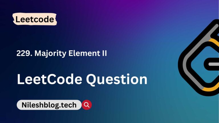 229. Majority Element II