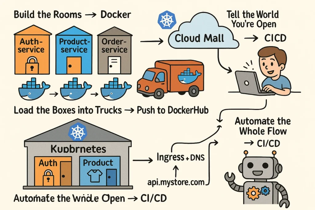 How to deploy app on cloud kubernetes docker