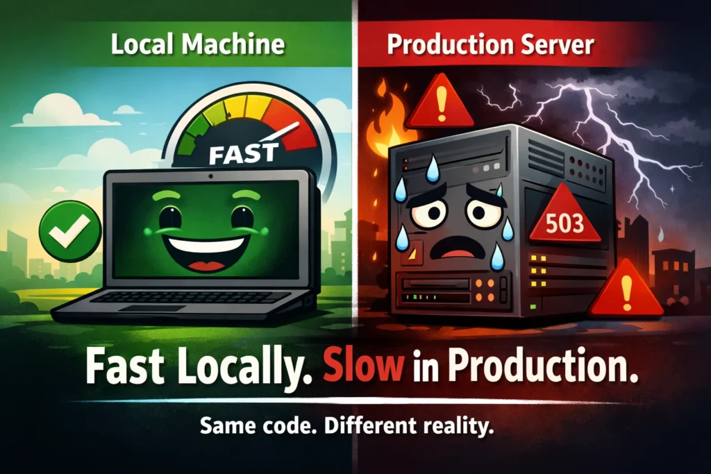 Why Your Node.js App Is Fast Locally but Slow in Production