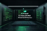 A dark developer‑themed cover image showing a glowing terminal and faint neon Heroku and Vercel outlines with the bold label “CHEAP AI HOSTING”, illustrating cheap AI agent hosting.