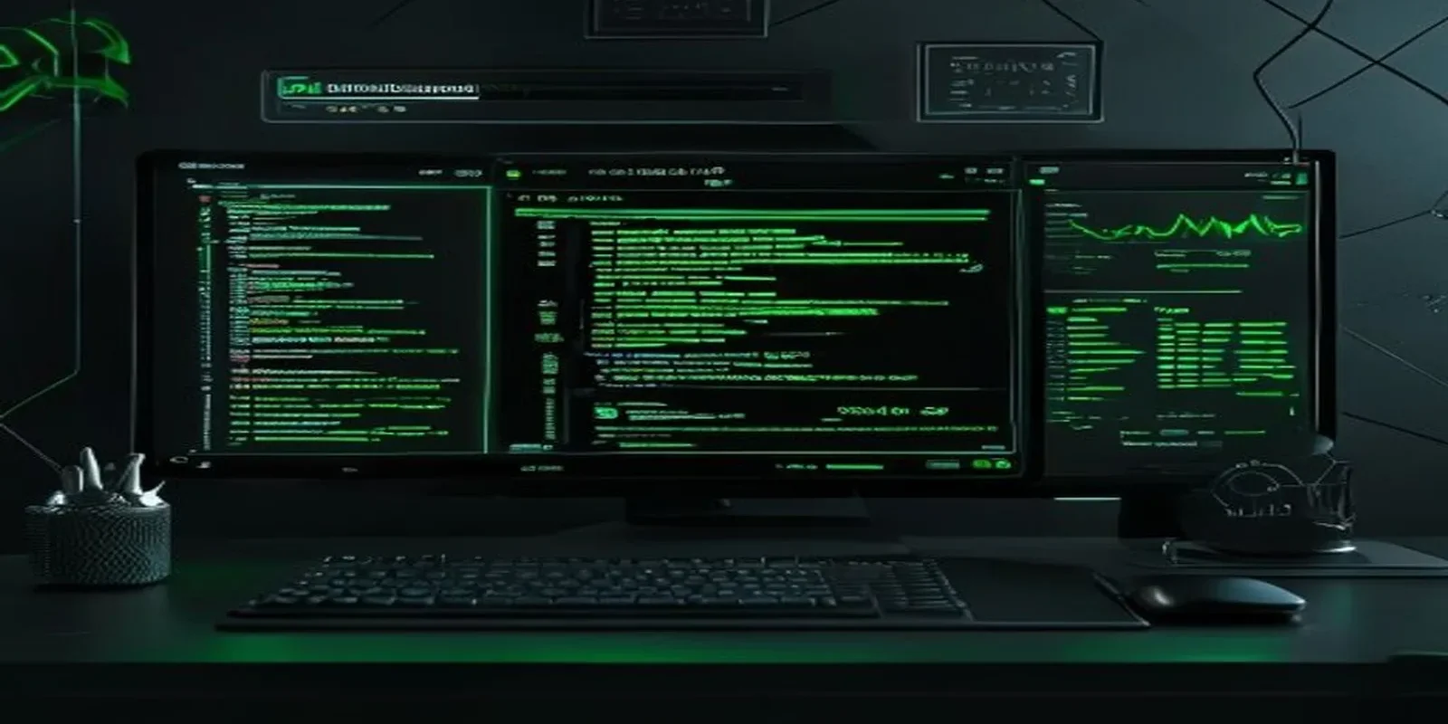 Screenshot‑style cover showing BullMQ monitoring and debugging details with a Grafana dashboard in a dark developer workspace.