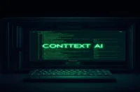A dark‑mode developer scene featuring a glowing terminal and neon green accents that represents building a context‑aware AI agent with Google ADK and Gemini.