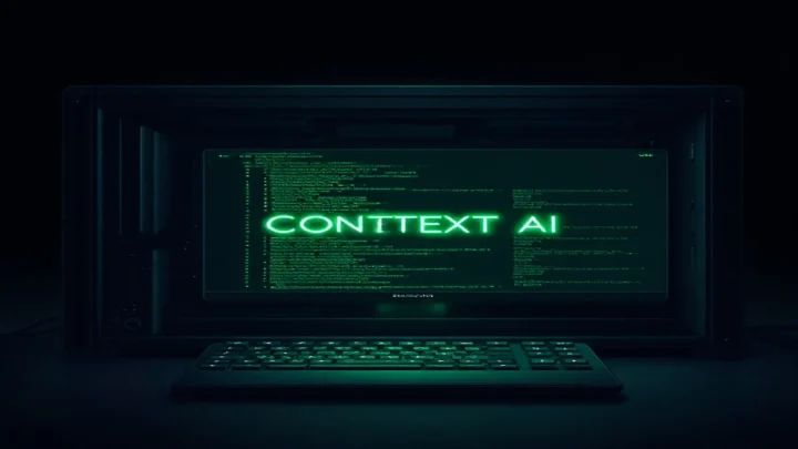 A dark‑mode developer scene featuring a glowing terminal and neon green accents that represents building a context‑aware AI agent with Google ADK and Gemini.