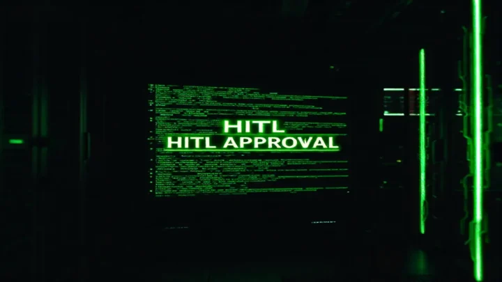 Dark developer‑styled cover image illustrating HITL approval workflows for ADK agents (2026 guide).