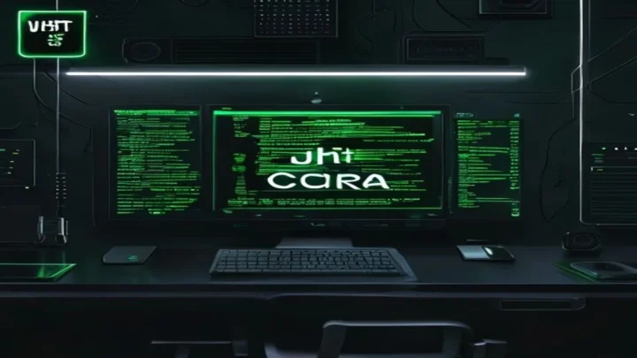 A dark‑mode developer workspace with a glowing terminal and subtle neon green accents, featuring the label "JWT SECURE SPA" to illustrate a secure single‑page application using JWT access and refresh tokens.