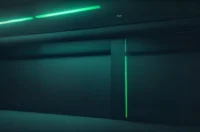 A dark‑mode developer scene with a glowing terminal and sleek hardware, highlighting the concept of GPU idle cuts.