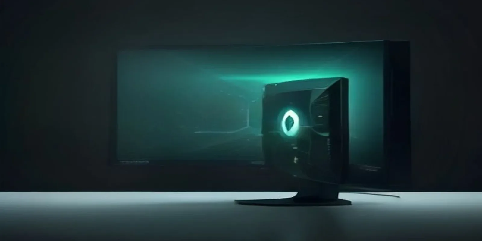 Futuristic dark‑mode developer scene illustrating AI agent secrets rotation with a glowing terminal and neon green accents.
