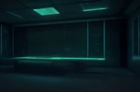 A dark‑mode developer scene featuring a glowing neon‑green terminal and the phrase “AI MODERATION”, illustrating AI content moderation hooks for scaling in 2026.