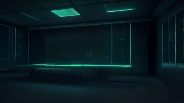 A dark‑mode developer scene featuring a glowing neon‑green terminal and the phrase “AI MODERATION”, illustrating AI content moderation hooks for scaling in 2026.