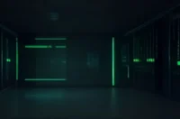 A dark‑mode developer scene showing a local Retrieval‑Augmented Generation (RAG) setup in 2026, emphasizing cost reduction and privacy.