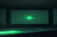 A dark‑mode developer scene with a glowing terminal and neon green accents, featuring the bold label “FLUTTER STATE” to highlight Flutter AI state management strategies.