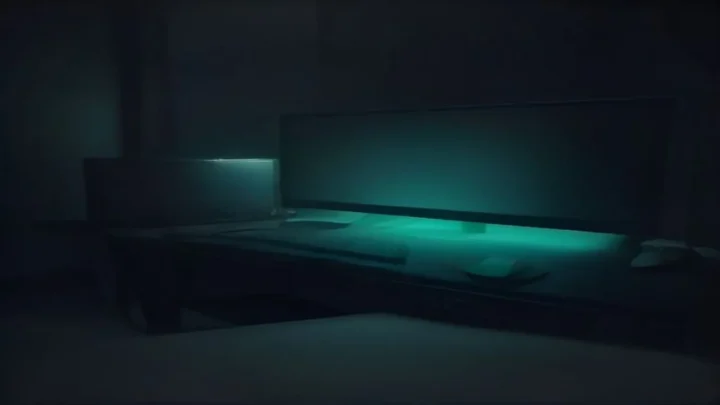 A dark‑mode developer workspace with a glowing green terminal and subtle AI circuit patterns, featuring the bold label “FLUTTER AI DI” centered over the scene.