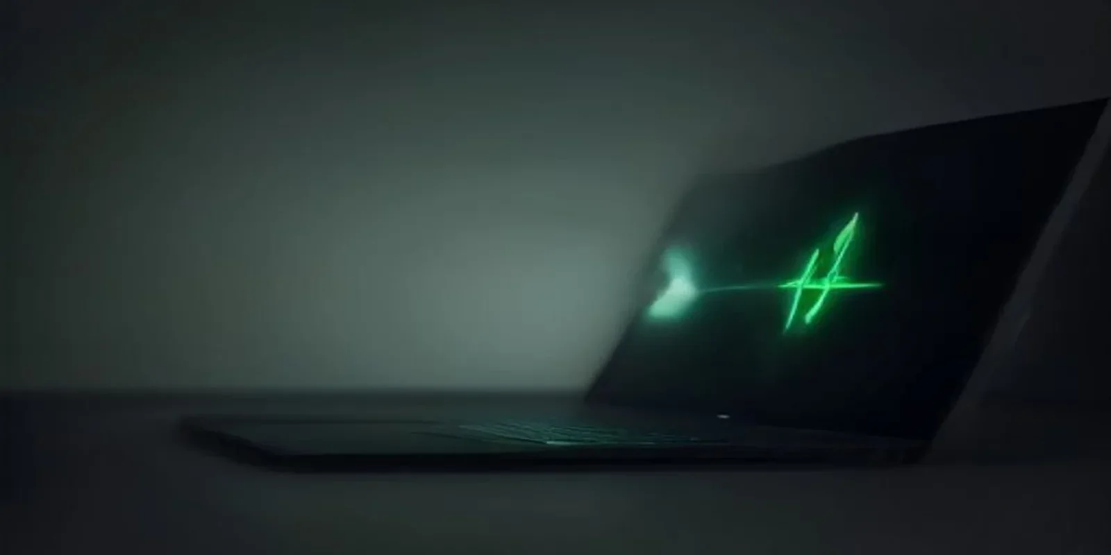 A dark developer workspace featuring glowing terminal code and neon‑green Flutter and React Native logos, illustrating a benchmark comparison of Flutter vs React Native AI mobile apps in 2026.