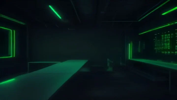 A dark developer workstation with a glowing green terminal and the phrase “AI SPEED HACKS,” illustrating Flutter Web AI Inference performance hacks.