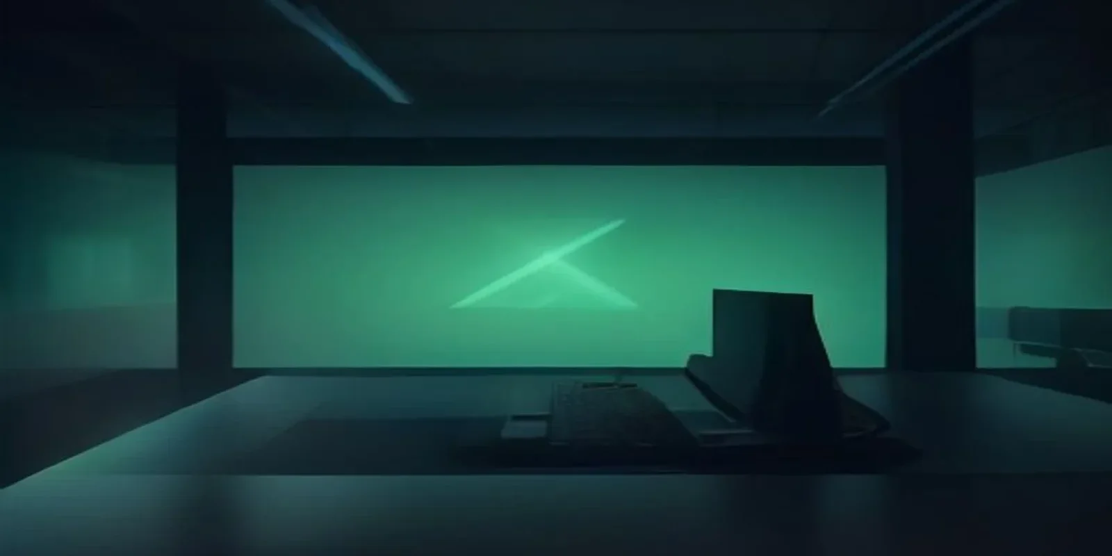 Dark developer workstation with a glowing green terminal showcasing code for Idempotent Billing Go, featuring bold “IDEMPOTENT BILLING” text in the center.