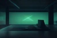 Dark developer workstation with a glowing green terminal showcasing code for Idempotent Billing Go, featuring bold “IDEMPOTENT BILLING” text in the center.