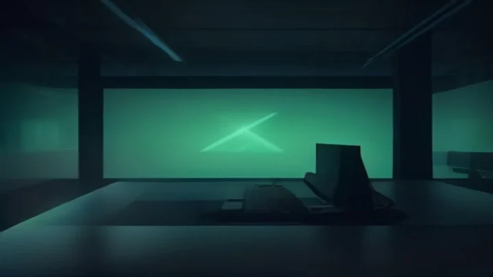 Dark developer workstation with a glowing green terminal showcasing code for Idempotent Billing Go, featuring bold “IDEMPOTENT BILLING” text in the center.