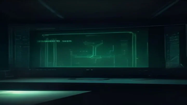 Dark‑mode developer scene visualizing Jetpack Compose vs XML 2026 benchmark comparison.