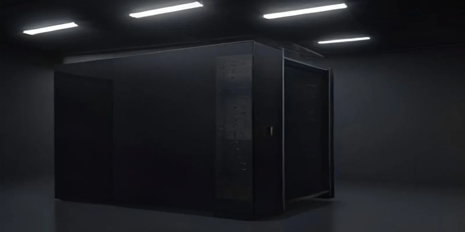 A dark‑mode developer scene illustrating the tradeoffs between monolith and microservices for startups in 2026.
