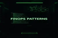 Cover image showing a dark developer workstation with a glowing green terminal and neon accents, visualizing Multi-Agent FinOps patterns for cutting AI costs.