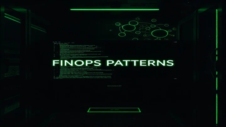 Cover image showing a dark developer workstation with a glowing green terminal and neon accents, visualizing Multi-Agent FinOps patterns for cutting AI costs.