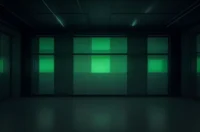 A dark‑mode developer scene showing a glowing terminal with OpenTelemetry trace logs, connected microservice icons, and a neon‑green AI brain silhouette, illustrating OpenTelemetry tracing for microservices and AI agents.