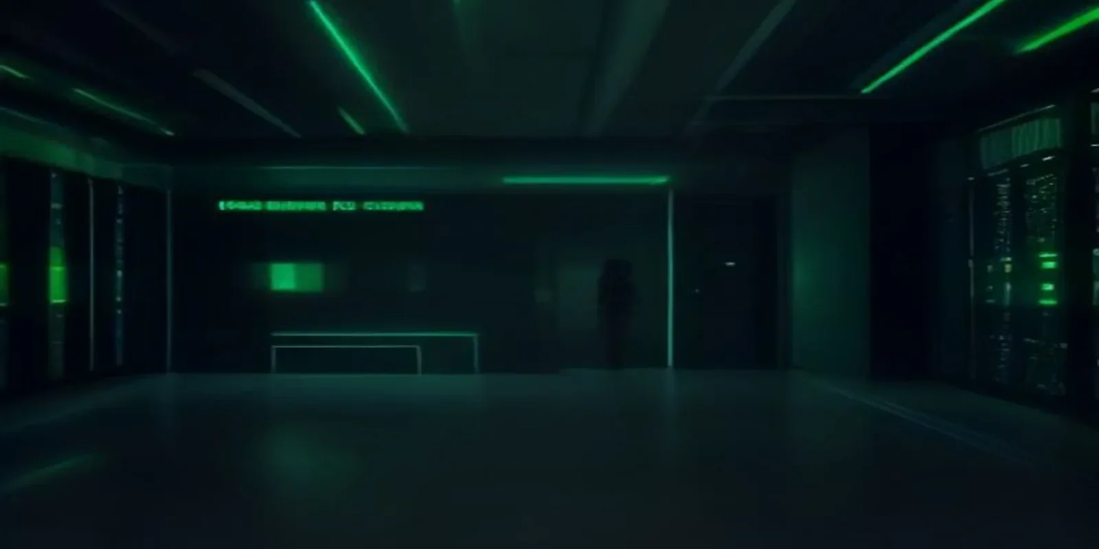 Illustration of a dark‑mode developer workspace showing a glowing terminal and sleek hardware with green neon accents, highlighting the concept of an Outbox Pattern for Kubernetes billing events.