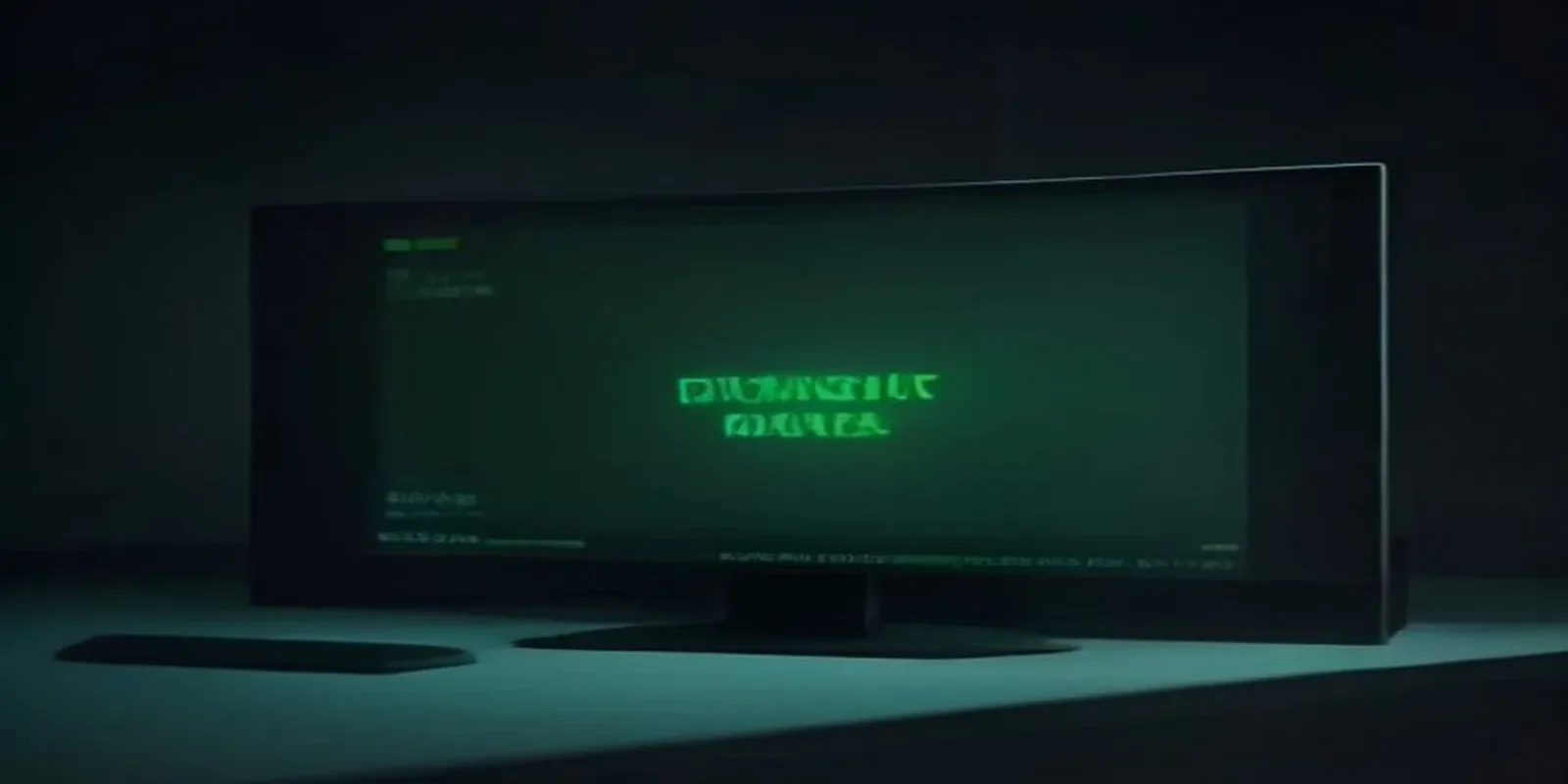 Illustrative dark‑mode scene depicting partial billing failures in AI workflows with a glowing terminal and neon green accents.
