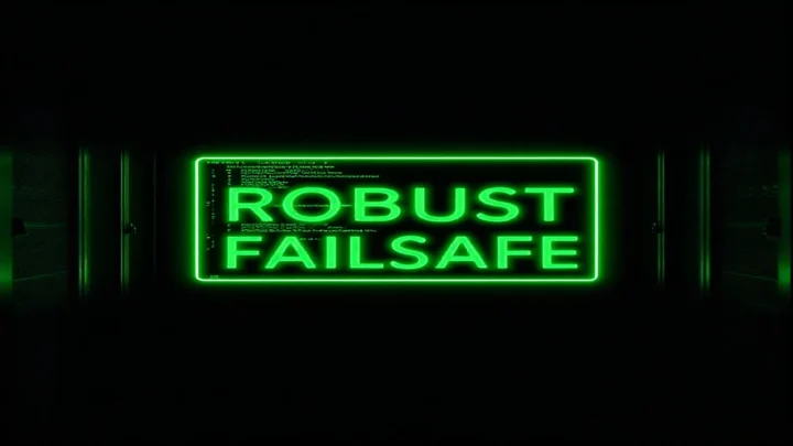 A dark‑mode developer scene illustrating “Partial Failures” in AI agents with a glowing terminal and neon‑green accents.
