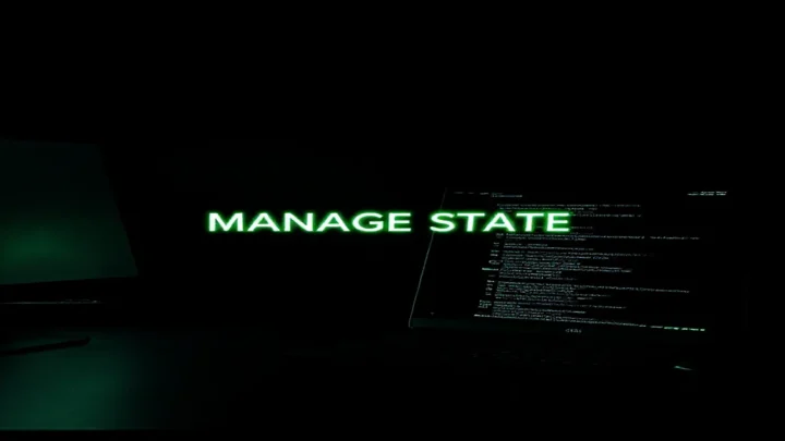 A dark developer‑styled cover image with a glowing terminal and green neon accents illustrating Playwright authentication state management.