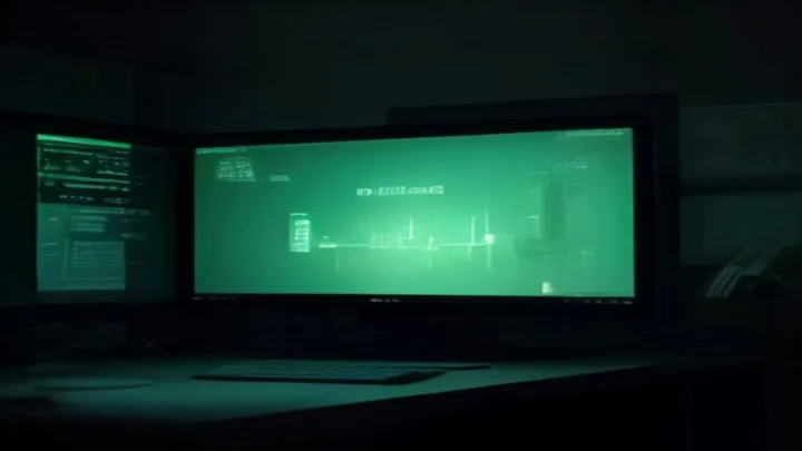Dark‑mode developer scene with a glowing terminal and sleek server hardware highlighted by neon green accents, illustrating PostgreSQL connection pool exhaustion in AI workloads.