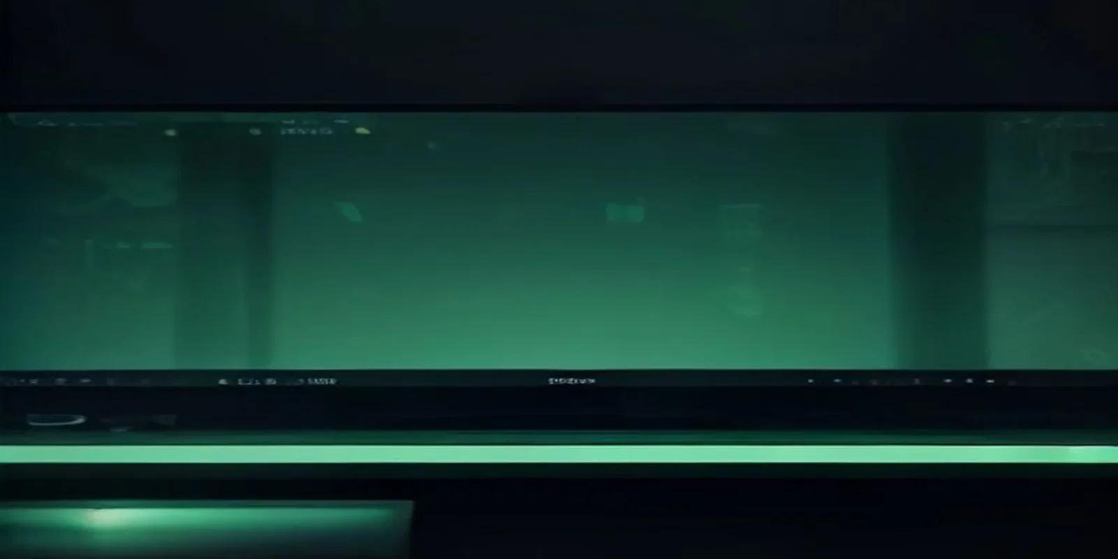 A dark‑mode developer workstation with a glowing green terminal and the phrase “RENDER LAG FIX”, visualizing Timeswauer3D Rendering Lag.