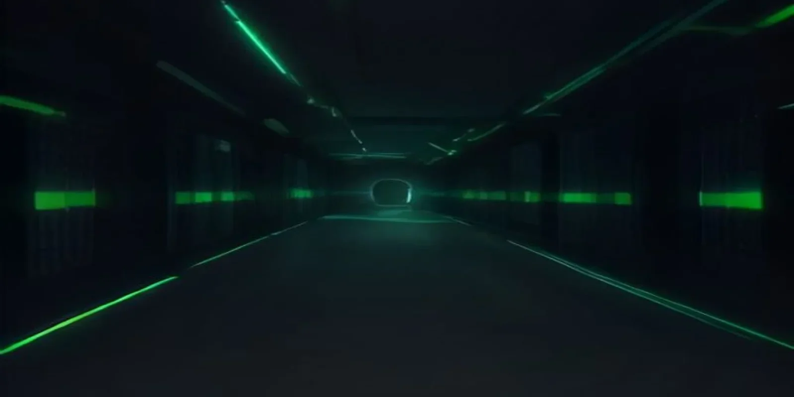 Dark developer workstation illustration featuring a glowing terminal and neon green accents, visualizing a scalable UGC webhook API with a “WEBHOOK PATTERNS” label.