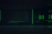 Dark‑mode developer scene with a glowing terminal and neon green accents visualizing the Usage‑Metered Billing API for Claude Proxy.