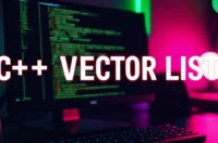 Cover illustration for an article about C++ Vector vs List Performance Cache