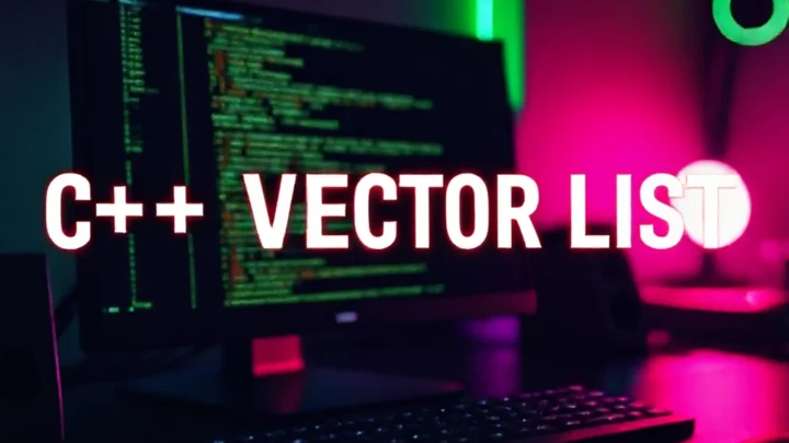 Cover illustration for an article about C++ Vector vs List Performance Cache