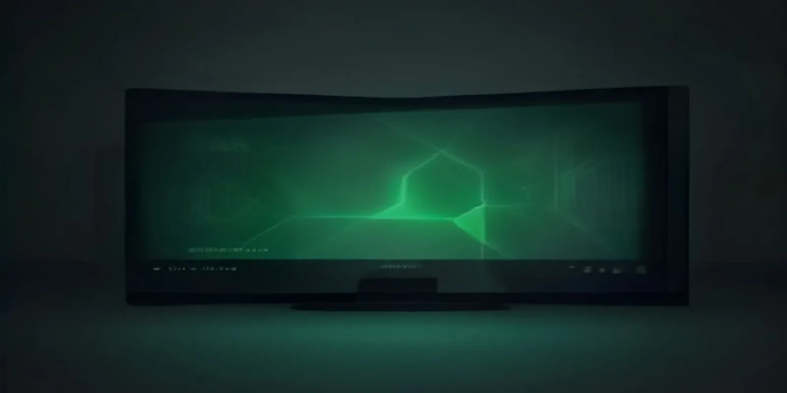 A dark‑mode developer workstation with a glowing green terminal displaying the phrase “ROLLBACK PATTERNS,” illustrating versioned AI prompts and their rollback patterns.
