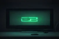 A dark‑mode developer scene illustrating zero downtime deployments for AI agents, featuring a glowing green terminal and a centered neon “ZERO DOWNTIME” label.