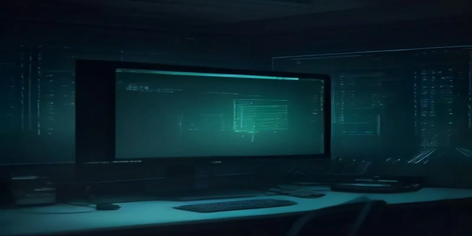 A futuristic dark-mode blog cover featuring glowing green text about AI agents for sales automation.