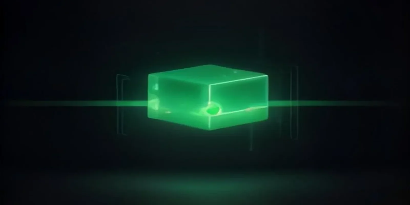 A dark-themed blog cover featuring glowing green 3D icons and the text AI CALLING, illustrating a guide on AI calling agents infrastructure.