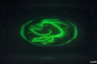 A dark-themed digital illustration featuring a glowing green robotic bird symbolizing a canary rollout for AI agents alongside the text CANARY AI.