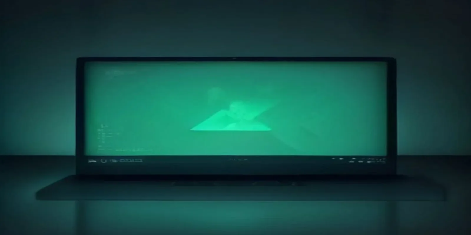 Dark‑mode developer workspace with a glowing terminal displaying Go code and neon green accents, illustrating how to prevent goroutine leaks.