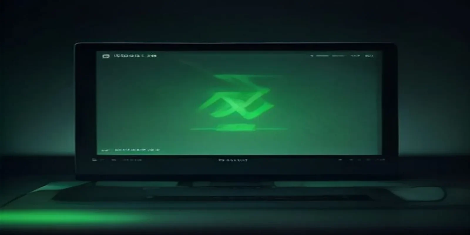 A dark‑mode developer scene featuring a glowing green terminal with the centered phrase “RATE LIMITER,” illustrating a 2026 guide on designing a rate limiter.