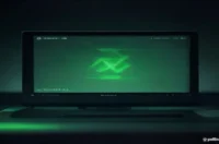 A dark‑mode developer scene featuring a glowing green terminal with the centered phrase “RATE LIMITER,” illustrating a 2026 guide on designing a rate limiter.