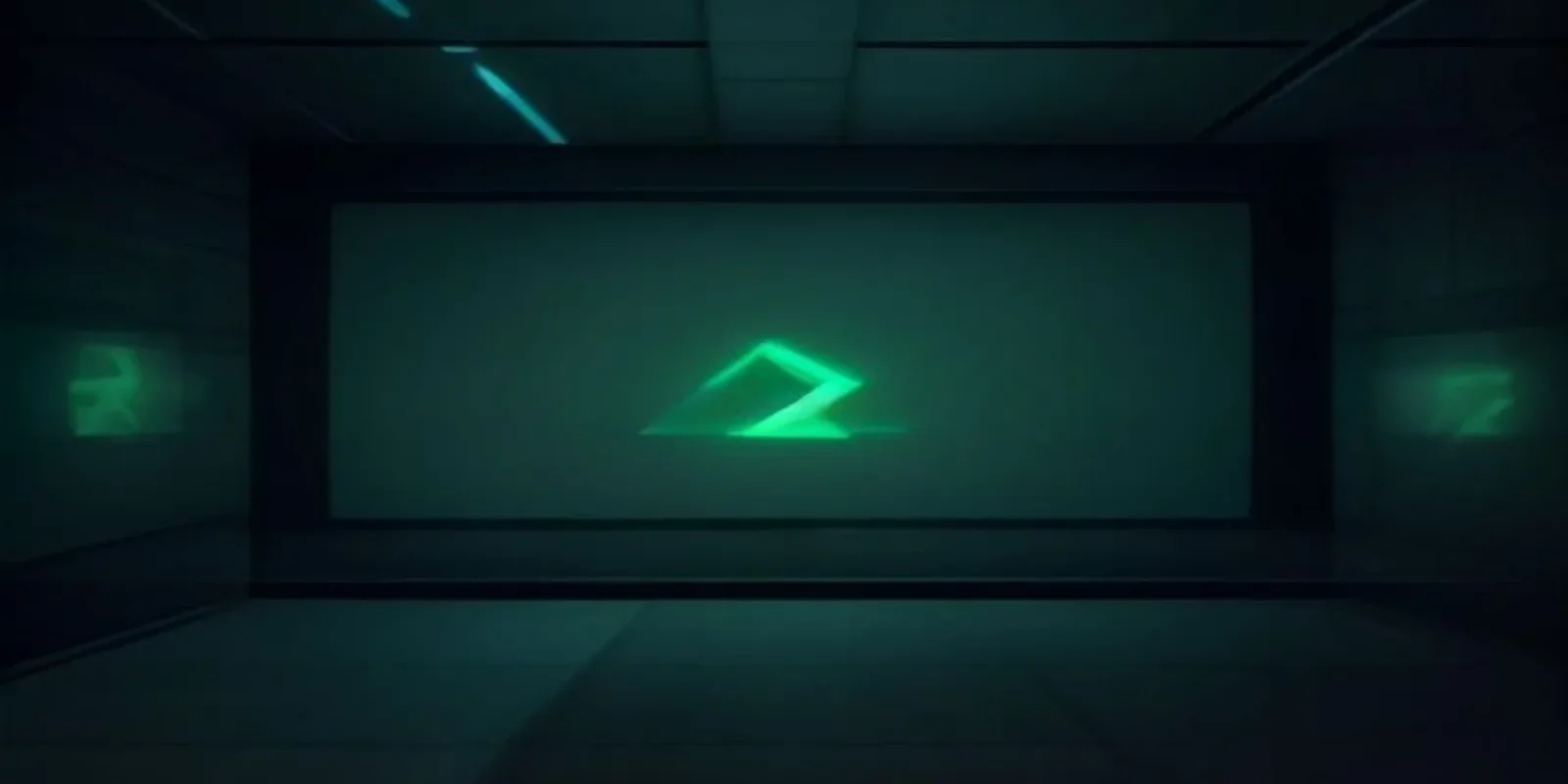 Dark developer desk with glowing green terminal and sleek hardware; centered neon green “AGENT ROLLBACK” label.
