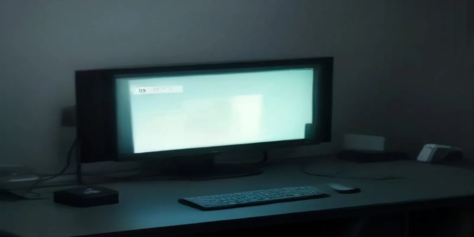 Illustration of a dark‑mode developer workspace featuring a glowing green terminal and sleek hardware, highlighting the Claude AI GUI Agent’s real‑time screen context.
