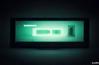 A dark‑mode developer workstation illustration showing Claude AI GUI Agent with real‑time voice control highlighted by a neon green glowing terminal.