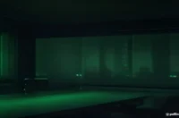 A dark‑mode developer workspace featuring a glowing green terminal and neon accents, highlighting the concept of building a GUI agent with Claude and Playwright.