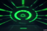 Dark terminal interface with glowing green progress bar and human fingerprint icon, text reads HUMAN APPROVAL.